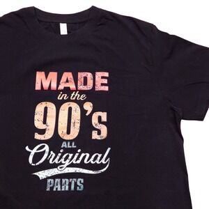 Graphic Tee Shirt Generation Y Made in the 90s Black Men XXL‎